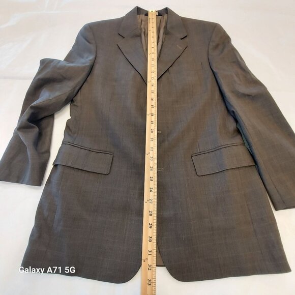 Jos A Banks Men Multi Color Blazer 95% Wool 5% Cashmere Lined 3 Front Pockets 3 - Picture 8 of 8